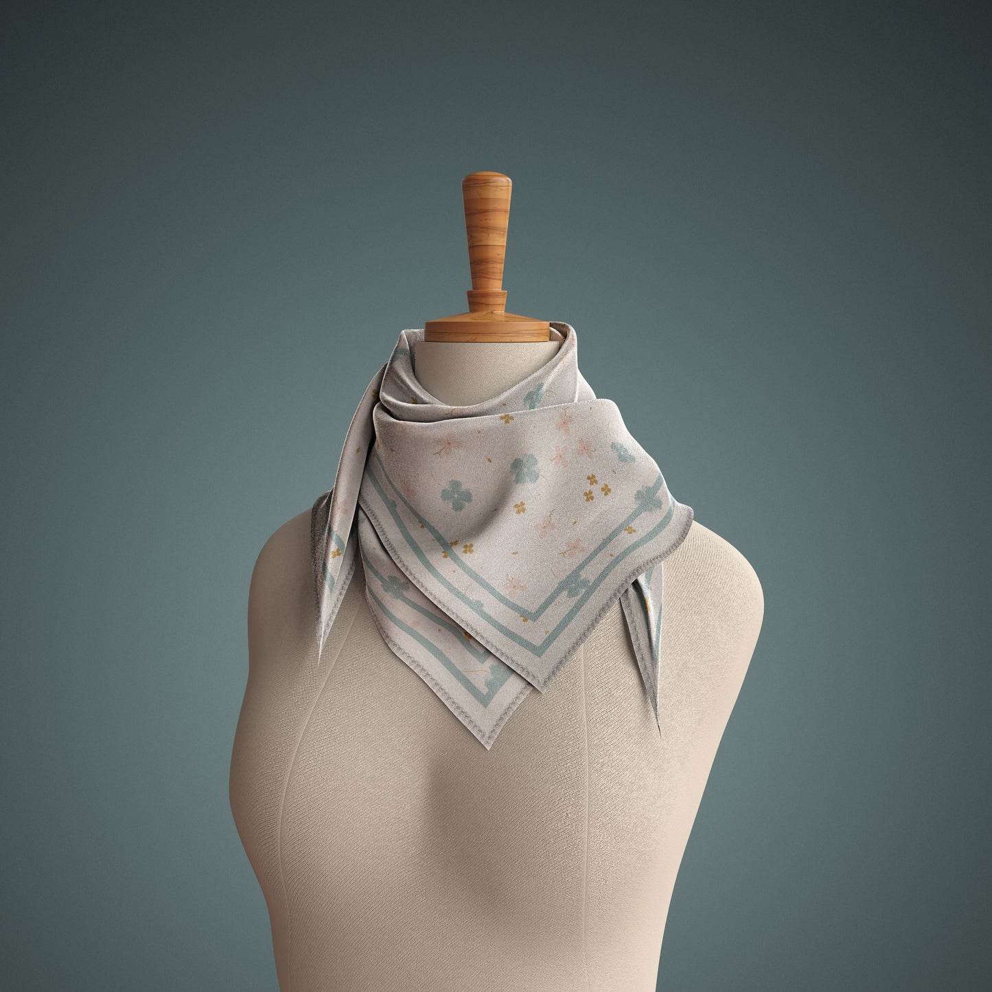 Pressed Flowers Scarf